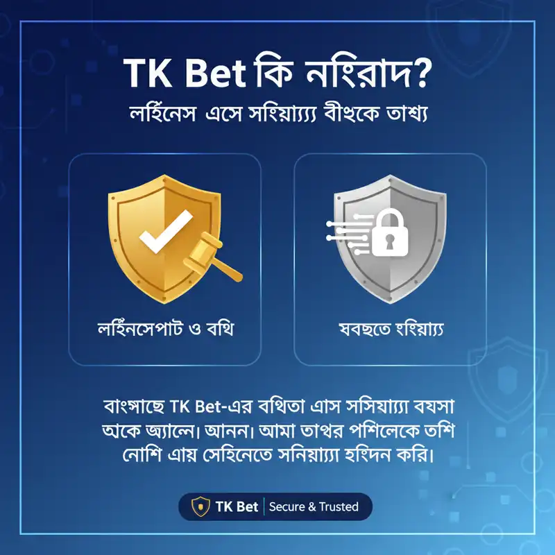 TK Bet নিরাপত্তা এবং লাইসেন্সিং তথ্য